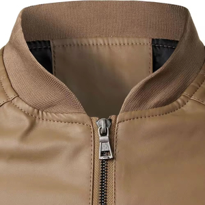 Chaqueta de Cuero de Alta Calidad, Nueva Colección de Invierno, Logotipo Personalizado, MOQ Bajo, Chaqueta de Cuero Puro de la Mejor Fabricación - Product Image 3