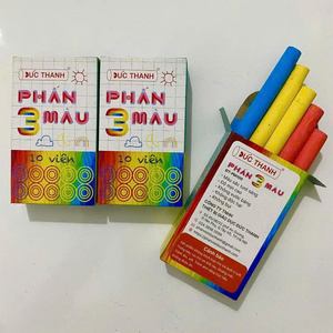 Dustless Chalk Box <b>Set</b> 3 Colors Mixed Colors Including Calcium Material for School <b>Writing</b> - Product Image 2