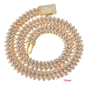 Mens Lab Grown Diamond 925 Silver Iced Out Cuban Link Chain Luxury <b>Statement</b> <b>Necklace</b> - Product Image 1
