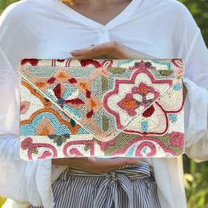 Sac potli perlé, pochette de mariage, sac assorti au lehenga, sac à main pour sari, sac potli ethnique, accessoires de mariage indiens - Product Image 2