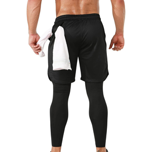 2026 Awrah <b>Shorts</b> Men's Solid Color Quick Dry Sport <b>Shorts</b> <b>With</b> Drawstring Mid Waist Pockets Capri Length <b>Spandex</b> Polyester - Product Image 2