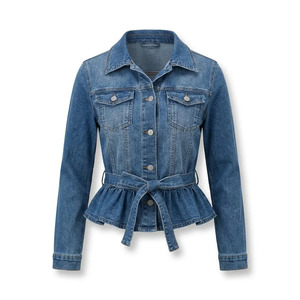 Custom Womens Workwear Denim Jacket Heavyweight Denim for Retailers Wholesale Factory Direct Bulk - Product Image 1