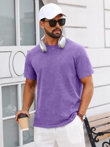 เสื้อยืดพรีเมียมทรงวินเทจฟอกสี แขนสั้น ทรงหลวม สไตล์ลำลองทันสมัย - Product Image 2