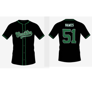 เสื้อเบสบอลแขนสั้นแบบสั่งทำพิเศษพร้อมกระดุมเต็มตัว - Product Image 4