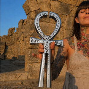 Clé de vie Ankh : Diapason géant 243 Hz et 697 Hz / Fréquence de guérison / Chakra. - Product Image 1