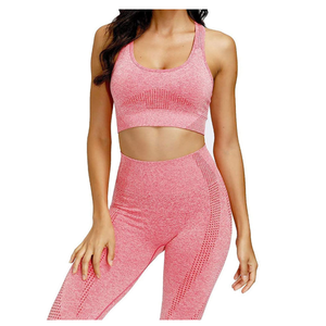 Conjuntos de yoga al por mayor, conjunto deportivo para mujer, ropa de gimnasio y fitness para exteriores, conjuntos de yoga ligeros para chicas con logo personalizado - Product Image 2