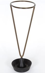 Porte-parapluie moderne en métal, finition thermolaquée, design mobile, taille personnalisée, artisanat métallique abstrait, modèle METAL WAVE 11041 - Product Image 4