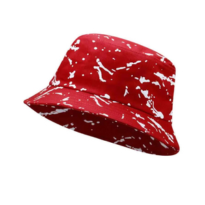 Sombrero de Pescador Unisex con Diseño de Salpicaduras de Pintura Verde Neón y Negro, Gorra de Algodón para Verano, Playa y Protección Solar, Estilo Urbano - Product Image 3