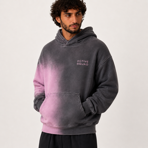 Sudadera con Capucha de Franela Personalizada Active Squad, Unisex, con Cierre, Diseño Impreso, Impermeable, Resistente al Viento, de Secado Rápido y Transpirable, al por Mayor - Product Image 2