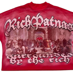 Camiseta de Hombre Rich Patna, Estilo Urbano, Cuello Redondo, Manga Regular, Logotipo Frontal, Poliéster/Algodón, Anti-Pilling - Product Image 3