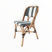 Chaise de bistrot la plus populaire pour café, restaurant, espaces résidentiels et publics - Rotin synthétique naturel tressé avec garantie de tissage de 3 ans