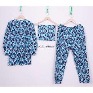 Ensemble pyjama de nuit pour femmes, fait main, hiver, imprimé floral de luxe, 100% coton respirant, col en V, cadeau pour demoiselle d'honneur - Product Image 6