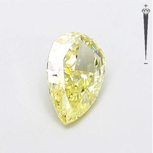 Diamante Cultivado en Laboratorio con Certificación IGI, Corte Pera Modificado de 1.58 CT, Color Amarillo Fantasía, Claridad VS1, CVD LG 800611678 para Joyería ROYALGEM - Product Image 2