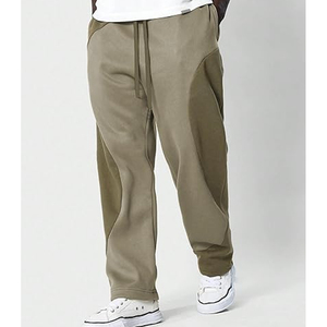 Wholesale OEM High Waist Casual Baggy Trouser <b>Stacked</b> Flares Drawstring Wide Leg Sweatpants <b>Joggers</b> for Running Gym Workout - Product Image 4