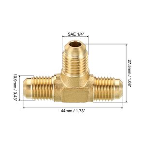 ข้อต่อทองเหลืองแบบสามทาง เกลียว NPT ตัวผู้ สำหรับงานประปาและระบบน้ำ - Product Image 5