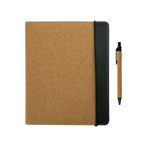 Carpeta Portátil de Corcho Tamaño B5 con Cuaderno, Bolígrafo, Notas Adhesivas y Estilo Portapapeles Cuadrado - Product Image 6