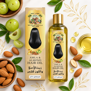 Aceite Capilar de Amla y Almendras, Fórmula Herbal Premium para el Cuidado del Cabello, Mezcla de Aceite de Almendras, Textura Ligera, Cuidado Nutritivo del Cabello, Personalizado - Product Image 5