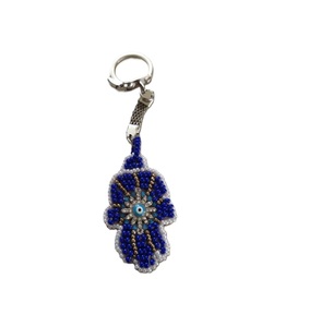 Multicolor Glass Seed Bead Embroidery Keyring Handmade Gift Item Boho Style Handmade Glass Bead Embroidery <b>Key</b> <b>Chain</b> for Women - Product Image 4