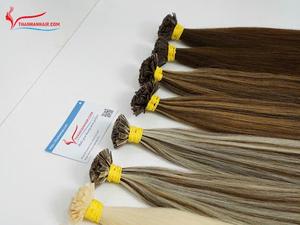 Precio de fábrica Cabello crudo Hueso Recto Punta plana Extensiones de cabello Muchos colores Cabello humano vietnamita Sin estafa Sin enredos - Product Image 6