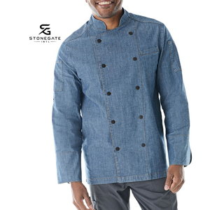 Chaqueta de Chef para la Industria Alimentaria con Material Ligero y Opciones de Personalización de Marca, Proveedor de Uniformes ODM 2026 - Product Image 1