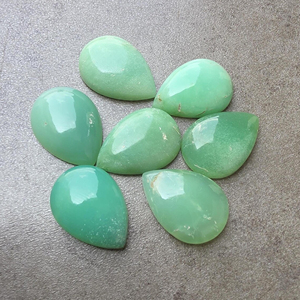 Crisoprasa Verde Natural AAA+ en Forma de Pera, Cabujón con Base Plana, Calibrada, Piedra Preciosa Suelta para Joyería - Product Image 5
