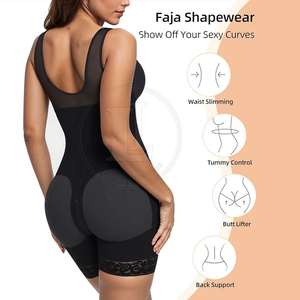 Women Deep V Neck One Piece <b>Shapewear</b> With Mesh Tummy Control Shorts Black Spandex Nylon Seamless Fit - Product Image 5