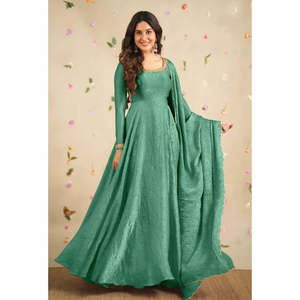 Fancy Anarkali vestido con Dupatta para fiestas vestidos de noche - Product Image 3