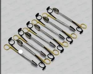 Ciseaux de dissection manuels Trepsat noirs et dorés – Outil médical professionnel pour la chirurgie des flaps faciaux et l'utilisation clinique – Outil réutilisable - Product Image 3