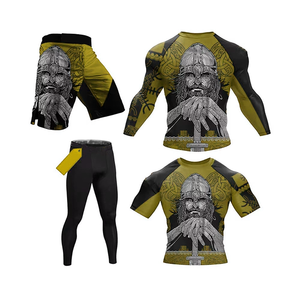 Ensemble de vêtements de sport pour hommes, style personnalisé, tissu confortable à séchage rapide, pantalon de sport, tenue de fitness, ensemble de protection contre les éruptions cutanées - Product Image 5