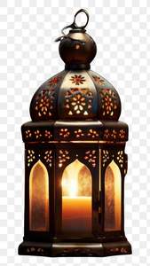 Arabic <b>Lantern</b> Chocolate Gift – White & <b>Gold</b> Metal <b>Lantern</b> with Assorted Chocolates Festive - Product Image 5