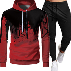 Premium Men Tracksuit <b>Set</b> Soft Fleece Hoodie and Pants Winter Collection - Product Image 1