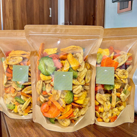 Gevriesdroogde Knapperige Vruchten Gedroogde Vruchten Uitgebreide Fruitgroenten Knapperige Groenten Gemengde Gezonde Snacks Vrijetijdsvoedsel