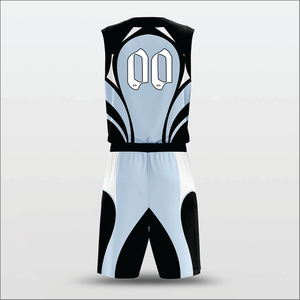 Uniforme de Baloncesto Transpirable 100% Poliéster Directo de Fábrica, Logotipo Personalizado Impreso, Conjuntos de Tallas Grandes, Diseña Tu Propio Uniforme de Baloncesto - Product Image 5