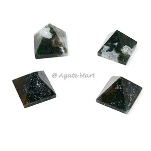 Vente en gros de pyramide d'amazonite de guérison naturelle Presse-papiers en pyramide d'egypte en cristal vert pour la décoration et les cadeaux - Product Image 3