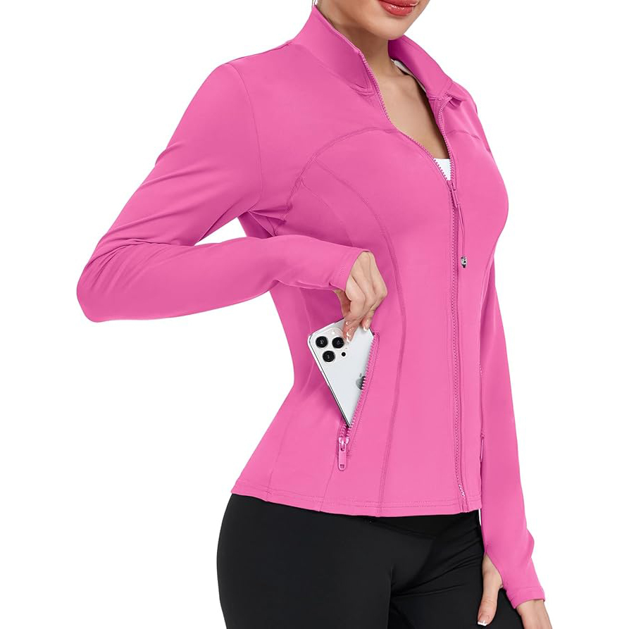 Longline Yoga Cardigan Women Open Front Long Sleeve Relaxed Fit Breathable Nylon Spandex Lightweight Layering