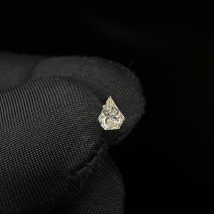 Radiant 14K <b>Gold</b> Silhouette Diamond Threaded <b>Stud</b> With Invisible Setting For Conch And Helix Piercing - Product Image 6