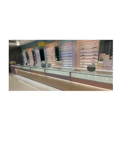 Modern Eyewear Store Interior Design Premium Smart LED Lighting Elegant Spectacle <b>Display</b> Units <b>Wall</b> Mounted <b>Display</b> Furniture - Product Image 3