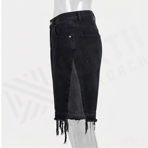 High Quality Shorts <b>Jeans</b> Canvas <b>Mens</b> Polyester/Cotton Custom Premium Streetwear Breathable Quick Dry <b>Drawstring</b> Closure Mid - Product Image 3