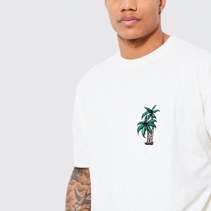 Nouveauté : Ensemble 2 pièces de t-shirts à manches courtes pour hommes 100 % coton, couleur unie, avec logo et couleur personnalisés, séchage rapide, idéal pour l'été et les loisirs. - Product Image 6