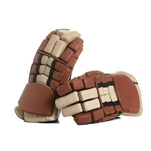 Gants de hockey sur glace vintage pour hommes, respirants, imperméables, en polyester, pour sports de plein air, fermeture à boucle, utilisation par tous les temps - Product Image 4