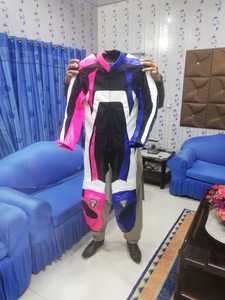 Nouvelle combinaison de moto en cuir unisexe, coupe ajustée, respirante, coupe-vent, équipement de course estival, protection intégrale du corps, aventure - Product Image 2