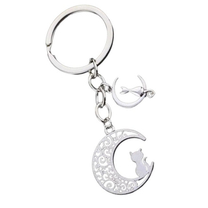 High Quality Custom Embroidered Rhinestone Fashion Metal <b>Key</b> <b>Chain</b> Face Zinc Alloy Promotional Souvenir Custom Color - Product Image 1