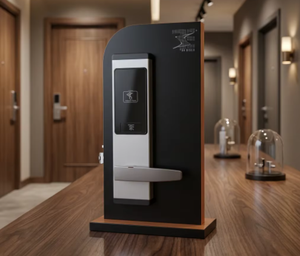 TES 8002S SILVER สมาร์ทล็อคโรงแรม RFID กันน้ำ พร้อมระบบคีย์การ์ดอิเล็กทรอนิกส์ ตัวล็อคประตูทำจากสแตนเลสคุณภาพสูง ปลอดภัยมั่นใจ - Product Image 2