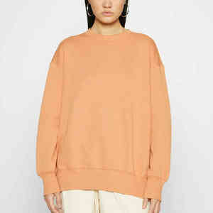 ผลิตเสื้อสเวตเชิ้ตผู้หญิงสีพื้น พิมพ์โลโก้ตามสั่ง เสื้อสเวตเชิ้ตผู้หญิงลำลอง ขายส่ง เสื้อสเวตเชิ้ตผู้หญิงใส่สบาย - Product Image 2