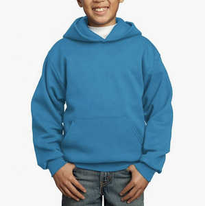 100% Cotton Pullover <b>Hoodies</b> for Boys Custom Children's Winter Warm Fleece Sweatshirts Hooded Collar Plain Style Kid's Clothing - Product Image 5