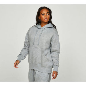 Ensemble sweat à capuche et pantalon de survêtement décontracté pour femme, 100 % nylon, respirant et léger, imprimé personnalisé, motif uni, collection Hiver 2026 – Vente en gros - Product Image 4