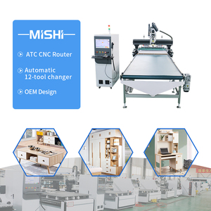 Máquina CNC para corte de madera con sistema de carga automática (ATC), taladros verticales, magazín de herramientas de disco, Router CNC 2131 con carga ATC automática para muebles - Product Image 5