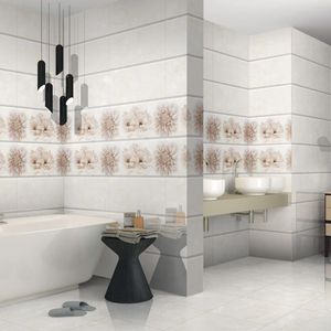 Azulejo Cerámico Rectangular Blanco Brillante de 300x600, Estilo Elegante y Minimalista para Paredes Interiores Comerciales y Arquitectura de Oficinas - Product Image 2