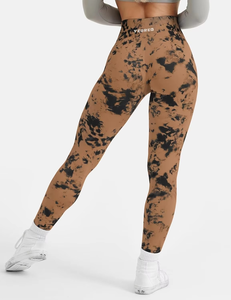 Leggings de yoga personnalisés avec logo, leggings de sport push-up, taille élastique, tricotés, respirants, séchage rapide, leggings de fitness - Product Image 3