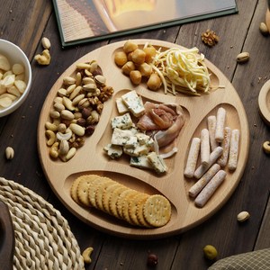 ถาดไม้บีชสำหรับเสิร์ฟอาหารว่างระดับเชิงพาณิชย์ เหมาะสำหรับงานจัดเลี้ยง ของว่าง ชาร์กูเตอรี จานเสิร์ฟอาหาร ครัว ของขวัญวันครบรอบสุดน่ารัก - Product Image 3